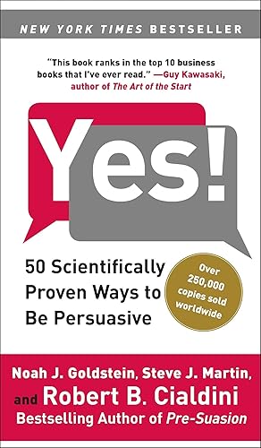Immagine del venditore per Yes!: 50 Scientifically Proven Ways to Be Persuasive venduto da Goodwill of Greater Milwaukee and Chicago
