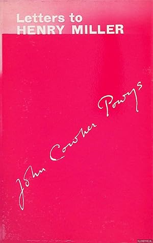Seller image for Letters to Henry Miller from John Cowper Powys for sale by Klondyke