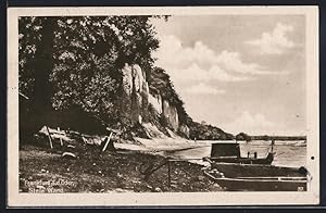 Seller image for Ansichtskarte Frankfurt a. d. Oder, Teilansicht mit Steile Wand a. d. Oder for sale by Bartko-Reher