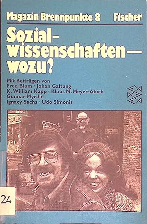 Imagen del vendedor de Sozialwissenschaften wozu?. Fischer-Taschenb�cher ; 8 a la venta por books4less (Versandantiquariat Petra Gros GmbH & Co. KG)