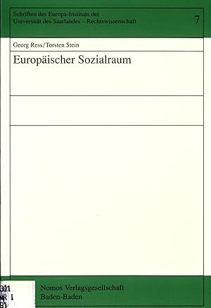 Imagen del vendedor de Europ�ischer Sozialraum a la venta por avelibro OHG