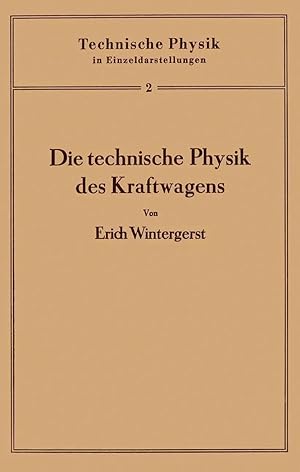 Seller image for Die technische Physik des Kraftwagens for sale by preigu