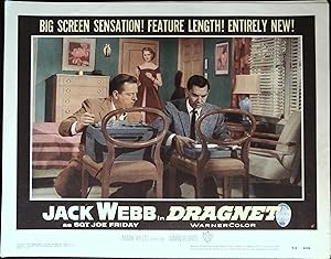Immagine del venditore per Dragnet Lobby Card #4 1954 Jack Webb, Ben Alexander, Ann Robinson! venduto da AcornBooksNH
