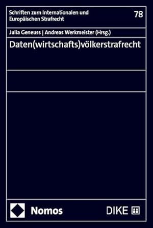Seller image for Daten(wirtschafts)v�lkerstrafrecht for sale by AHA-BUCH GmbH