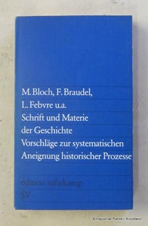 Bild des Verk�ufers f�r Vorschl�ge zur systematischen Aneigung historischer Prozesse. Frankfurt, Suhrkamp, 1977. Kl.-8vo. 450 S., 7 Bl. Or.-Kart. (Edition Suhrkamp, 814). (ISBN 3518008145). zum Verkauf von J�rgen Patzer