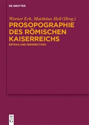Bild des Verkufers fr Prosopographie des Rmischen Kaiserreichs zum Verkauf von BuchWeltWeit Ludwig Meier e.K.