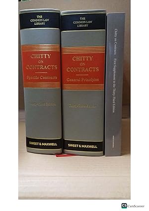 Bild des Verk�ufers f�r Chitty On Contracts 33rd Ed 2 Vols General Principles And Specific Contracts With Supplement zum Verkauf von UK LAW BOOK SELLERS LTD