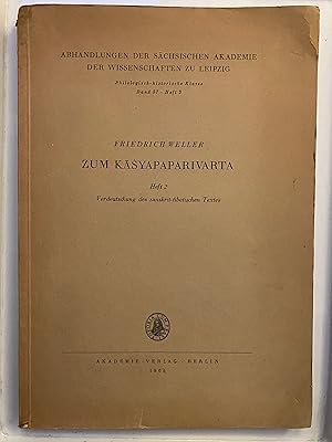 Zum Kayapaparivarta. Heft 2, Verdeutschung des sanskrit-tibetischen Textes [Abhandlungen der Säch...