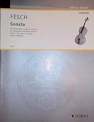 Seller image for Sonata op. 13: Nr. 1 D-Durop. 13 - Violoncello, Klavier. Edition Schott CB 87 for sale by books4less (Versandantiquariat Petra Gros GmbH & Co. KG)