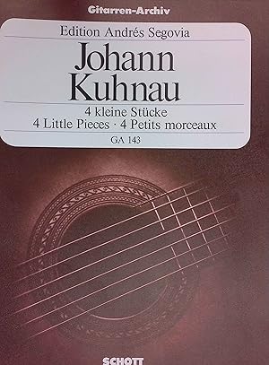 Bild des Verk�ufers f�r 4 kleine St�cke - Gitarre. Edition Schott GA 143 zum Verkauf von books4less (Versandantiquariat Petra Gros GmbH & Co. KG)