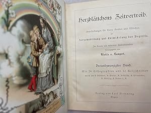 Immagine del venditore per Herzbl�ttchens Zeitvertreib. 23.Band. Unterhaltungen f�r kleine Knaben und M�dchen zur Herzensbildung und Entwicklung der Begriffe. Mit 24 Lithographien und 12 Holzschnitten. venduto da Antiquariat B��ler