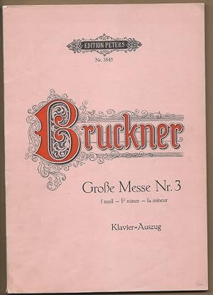 Immagine del venditore per Gro�e Messe Nr. 3 f moll - F minor - fa mineur (= Edition Peters, Nr. 3845). Klavier-Auszug. venduto da Musikantiquariat Staub