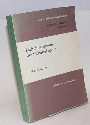 Bild des Verkufers fr Latin inscriptions from Central America zum Verkauf von Bolerium Books Inc.