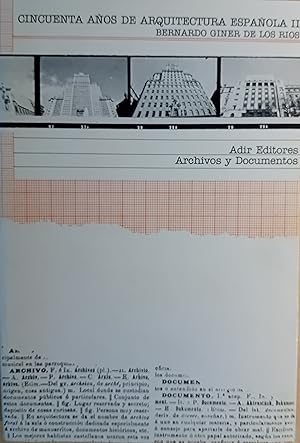 Imagen del vendedor de CINCUENTA A�OS DE ARQUITECTURA ESPA�OLA I a la venta por Falualb