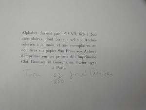 Seller image for Alphabet dessin� par Tovar. Pr�face de Jos� Pierre. for sale by Librairie l'Imaginaire
