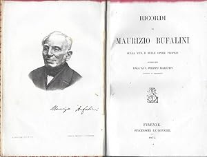 Immagine del venditore per Ricordi di Maurizio Bufalini, sulla sua vita e sulle sue opere. venduto da DARIS SAS