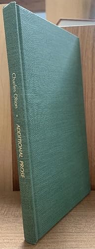 Seller image for Additional Prose: A Bibliography on America Proprioception & Other Notes & Essays for sale by Chaparral Books