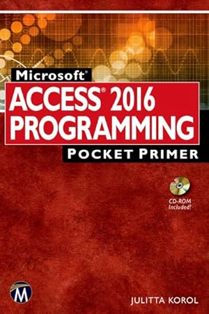 Bild des Verkufers fr Microsoft Access 2016 Programming zum Verkauf von GreatBookPrices