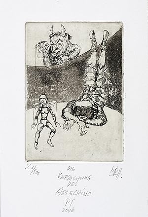 Seller image for Holzhauer, Klaus-Peter. Die Versuchung des Arlecchino for sale by GALERIE HIMMEL