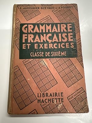 Seller image for Grammaire francaise et exercices classe de sixieme for sale by SoferBooks