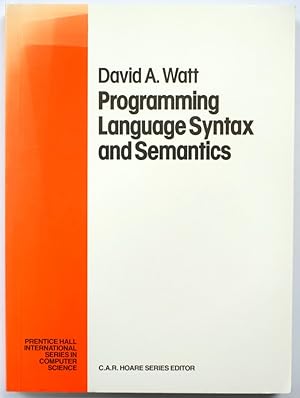 Seller image for Programming Language Syntax and Semantics for sale by PsychoBabel & Skoob Books