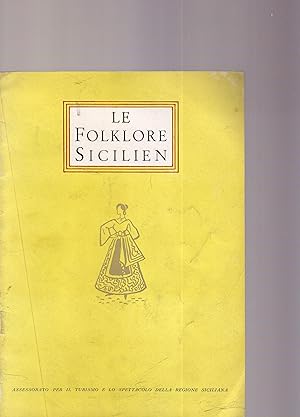 Imagen del vendedor de Le Folklore Sicilien, Giuseppe COCCHIARA a la venta por Le P�lican Noir
