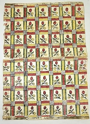 Imagen del vendedor de Carta a fiori settecentesca. a la venta por Libreria Antiquaria Pregliasco