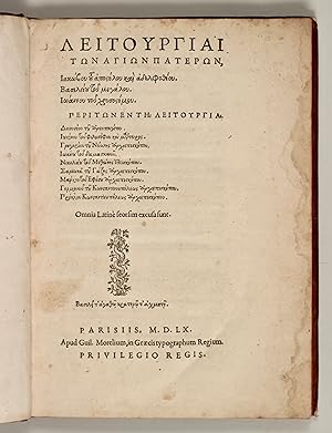 Imagen del vendedor de Liturgy, printed in Greek. a la venta por Dinter