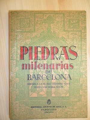 Imagen del vendedor de Piedras Milenarias De Barcelona a la venta por Clement Burston Books