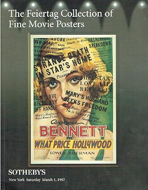 Sothebys March 1997 The Feiertag Collection of Fine Movie Posters