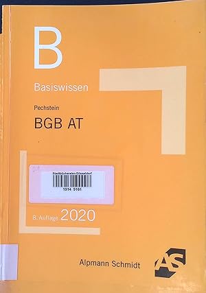 Bild des Verk�ufers f�r Basiswissen BGB Allgemeiner Teil. zum Verkauf von books4less (Versandantiquariat Petra Gros GmbH & Co. KG)