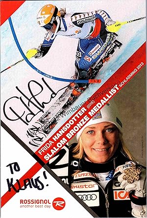 Bild des Verk�ufers f�r Original Autogramm Frida Hansdotter Ski /// Autograph signiert signed signee zum Verkauf von Antiquariat im Kaiserviertel | Wimbauer Buchversand