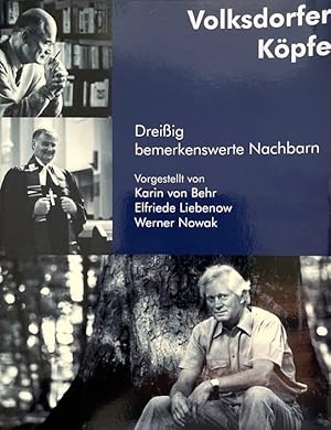 Bild des Verk�ufers f�r Volksdorfer K�pfe. Drei�ig bemerkenswerte Nachbarn. zum Verkauf von Antiquariat J. H�nteler