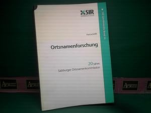 Bild des Verk�ufers f�r Ortsnamenforschung - 20 Jahre Ortsnamenkunde. Festschrift. zum Verkauf von Antiquariat Deinbacher