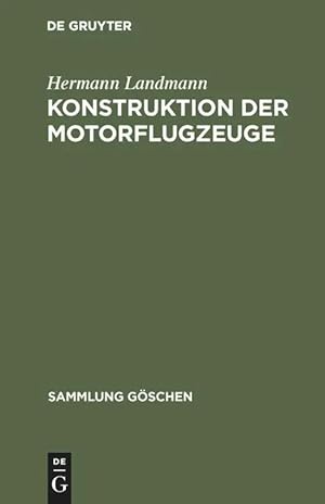 Seller image for Konstruktion der Motorflugzeuge for sale by preigu