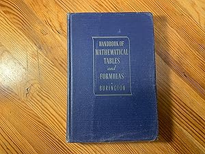 Image du vendeur pour Handbook of Mathematical Tables and Formulas mis en vente par Lunte Books