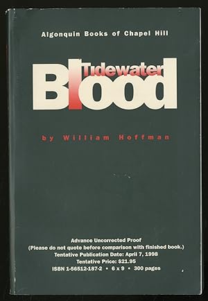 Imagen del vendedor de Tidewater Blood a la venta por Between the Covers-Rare Books, Inc. ABAA