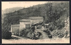 Carte postale Vaugneray, La Milonnière et le chemin de montagne