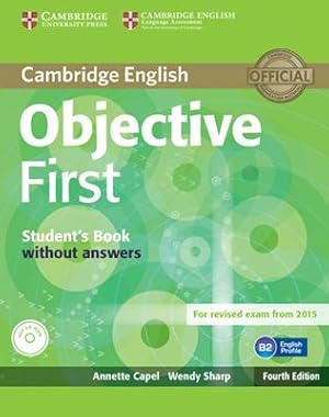 Seller image for CLASS="BOOK-TITLE"> OBJECTIVE FIRST CERTIFICATE. STUDENT'S BOOK. WITHOUT ANSWERS. CON CD-ROM. CON ESPANSIONE ONLINE for sale by Librightbooks