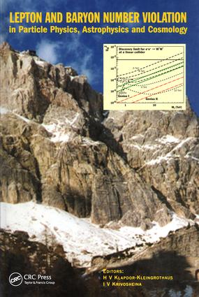 Imagen del vendedor de Lepton and Baryon Number Violation in Particle Physics, Astrophysics and Cosmology a la venta por moluna