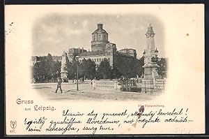 Bild des Verk�ufers f�r Ansichtskarte Leipzig, Blick auf die Pleissenburg zum Verkauf von Bartko-Reher