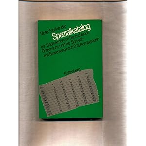 Seller image for Spezialkatalog der Gedenkm�nzen Deutschlands, �sterreichs und der Schweiz mit Bewertung nach Erhaltungsgraden for sale by avelibro OHG