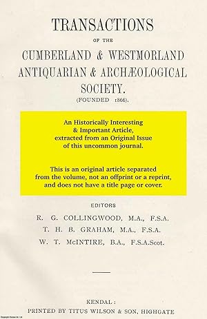 Immagine del venditore per Middle Bronze Age Urns from Furness. An original article from The Transactions of The Cumberland and Westmorland Antiquarian and Archaeological Society, 1957. venduto da Cosmo Books
