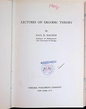 Immagine del venditore per Lectures on Ergodic Theory venduto da books4less (Versandantiquariat Petra Gros GmbH & Co. KG)
