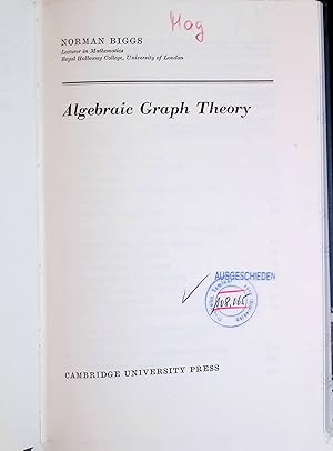 Seller image for Algebraic Graph Theory Cambridge tracts in mathematics, vol. 67 for sale by books4less (Versandantiquariat Petra Gros GmbH & Co. KG)