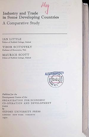 Bild des Verkufers fr Industry and Trade in Some Developing Countries: A Comparative Study zum Verkauf von books4less (Versandantiquariat Petra Gros GmbH & Co. KG)