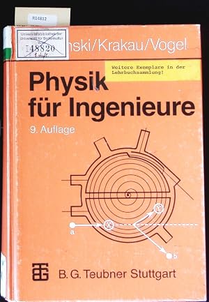 Immagine del venditore per Physik f�r Ingenieure. Mit 147 Versuchen, 60 Beispielen, 311 Aufgaben, einem Periodensystem der Elemente und einer mehrfarbigen Spektraltafel. venduto da Antiquariat Bookfarm
