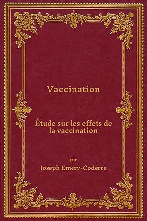 Bild des Verkufers fr Vaccination, tude sur les effets de la vaccination, 1876 zum Verkauf von Rebooker