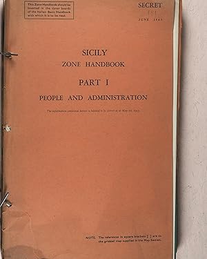 Sicily Zone Handbook. June, 1943.>>Extremely rare, pre-invasion, secret, publication<<