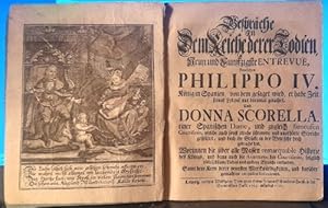 Bild des Verk�ufers f�r Gespr�che in dem Reiche derer Todten, Neun und Funffzigste (59.) Entrevue, zwischen Philipp IV. K�nig in Spanien, von dem gesaget wird, er habe Zeit seines Lebens nur dreimal gelachet, und Donna Scorella, einer Spanischen Dame, und zugleich fameusen Court worinnen die �ber alle Massen remarquable Historie des K�nigs, und dann auch die Avanturen der Courtisanin, folglich viele seltsame Liebes- und andere Streiche enthalten. zum Verkauf von ANTIQUARIAT H. EPPLER